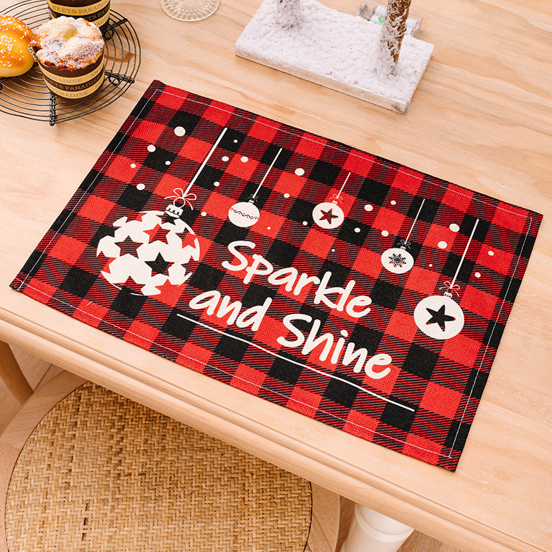Plaid Holiday Placemats, 2 pieces