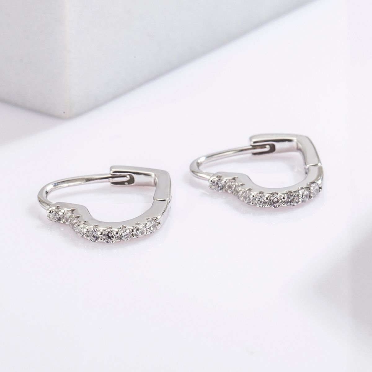 True Heart CZ Earrings
