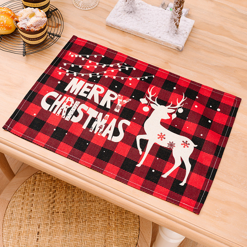 Plaid Holiday Placemats, 2 pieces