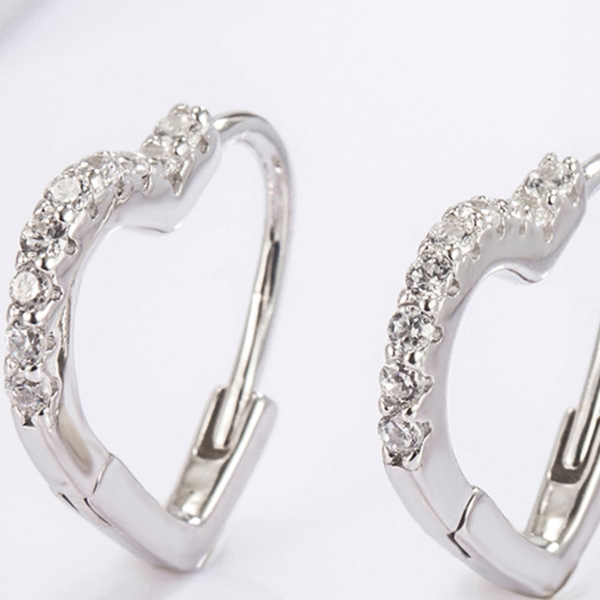 True Heart CZ Earrings