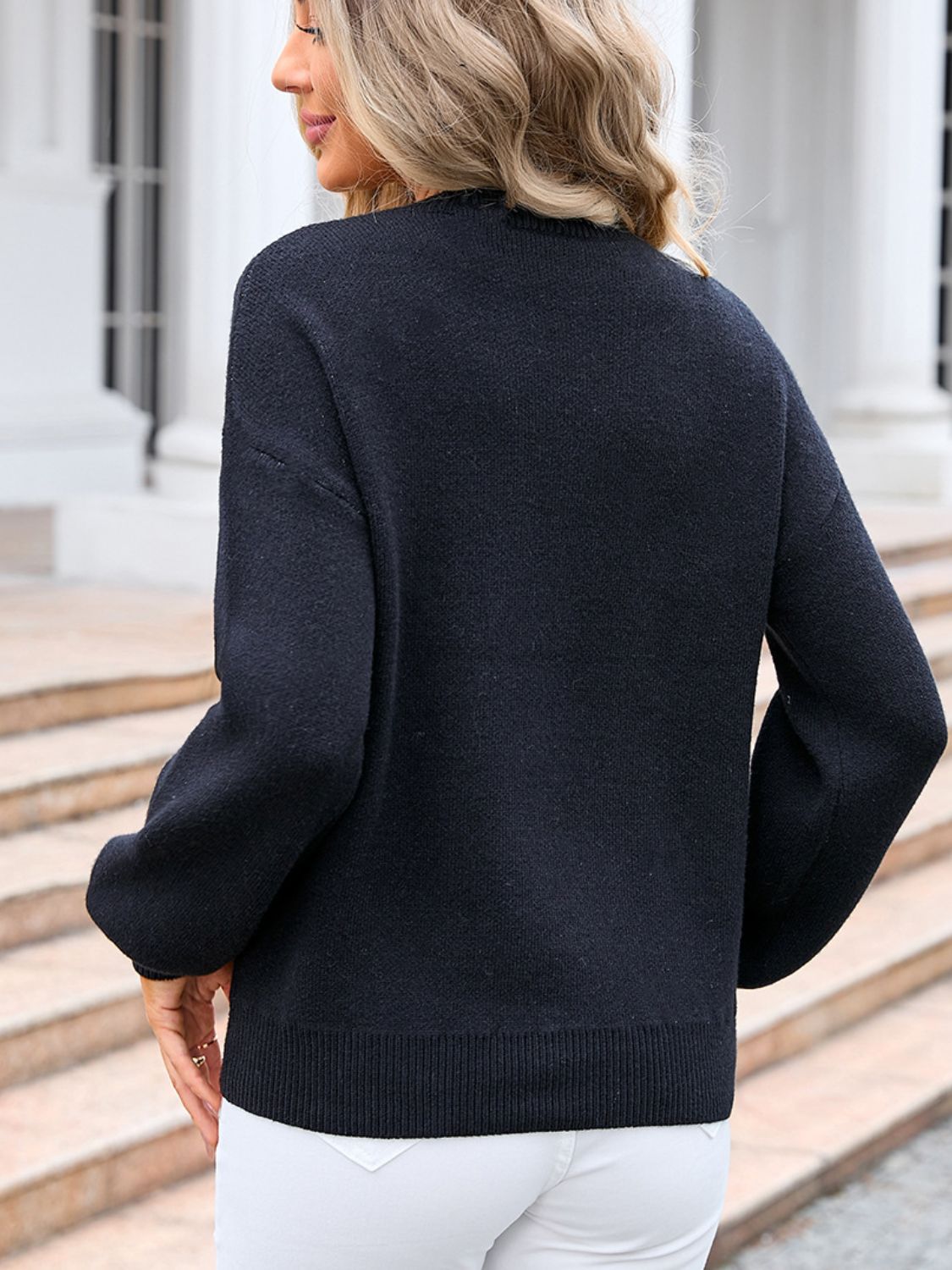 The Pretty Bow Long Sleeve Sweater