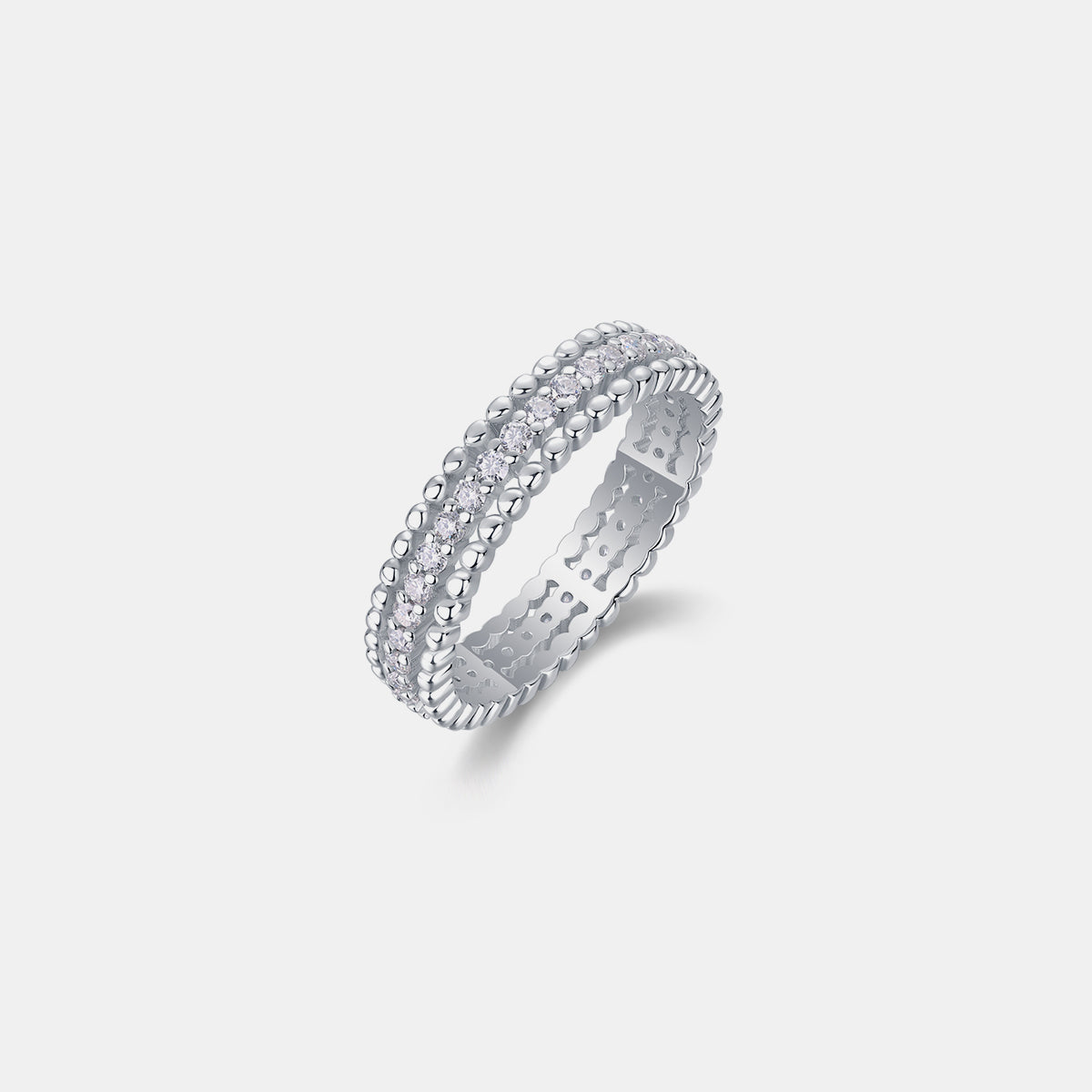The Celestial Halo Moissanite Ring