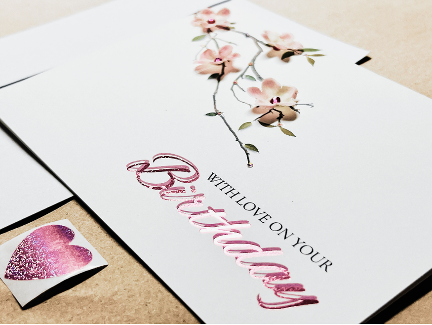 3D Blossom Birthday Card