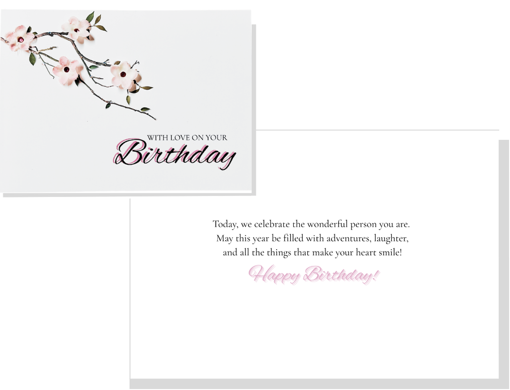 3D Blossom Birthday Card
