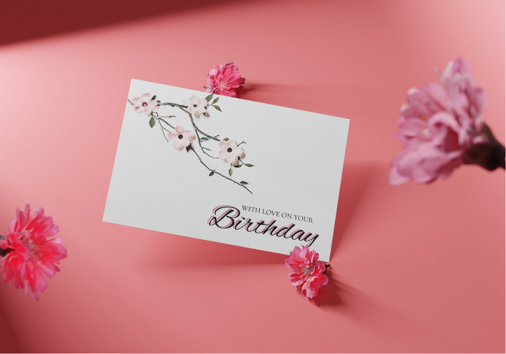 3D Blossom Birthday Card