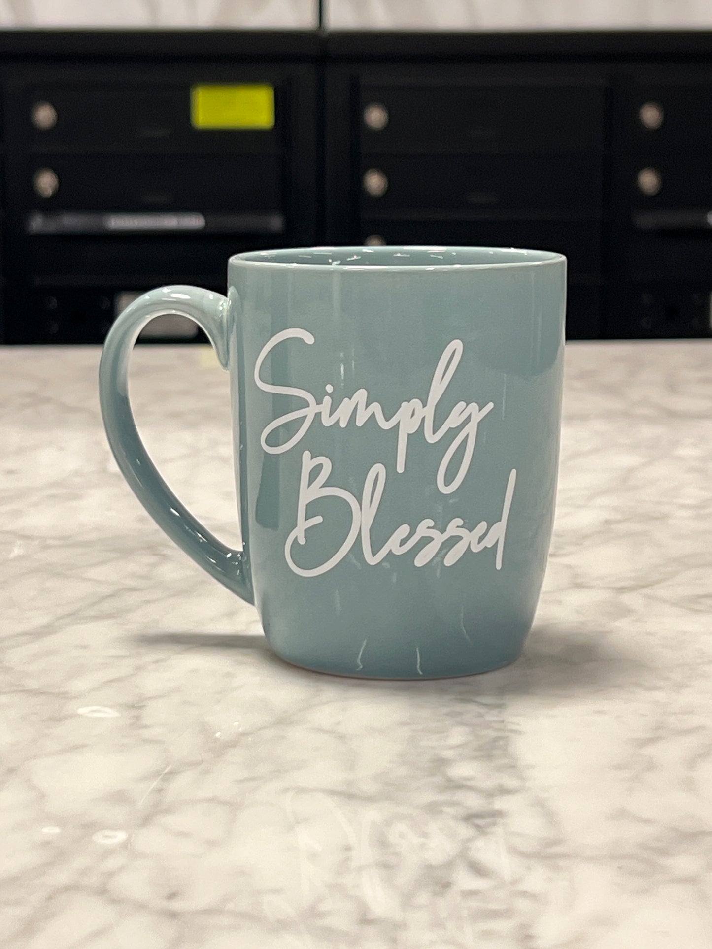 SIMPLY BLESSED Turquoise Mug