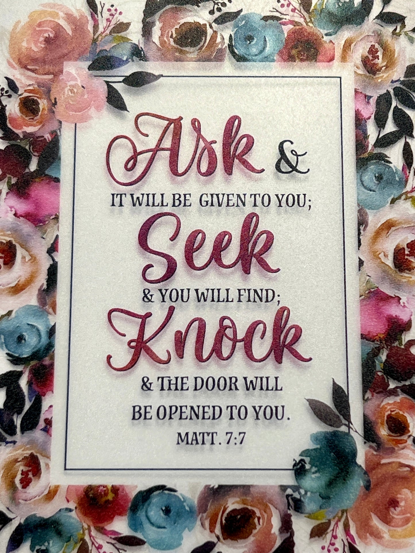 ASK, SEEK & KNOCK: Matthew 7:7 Journal
