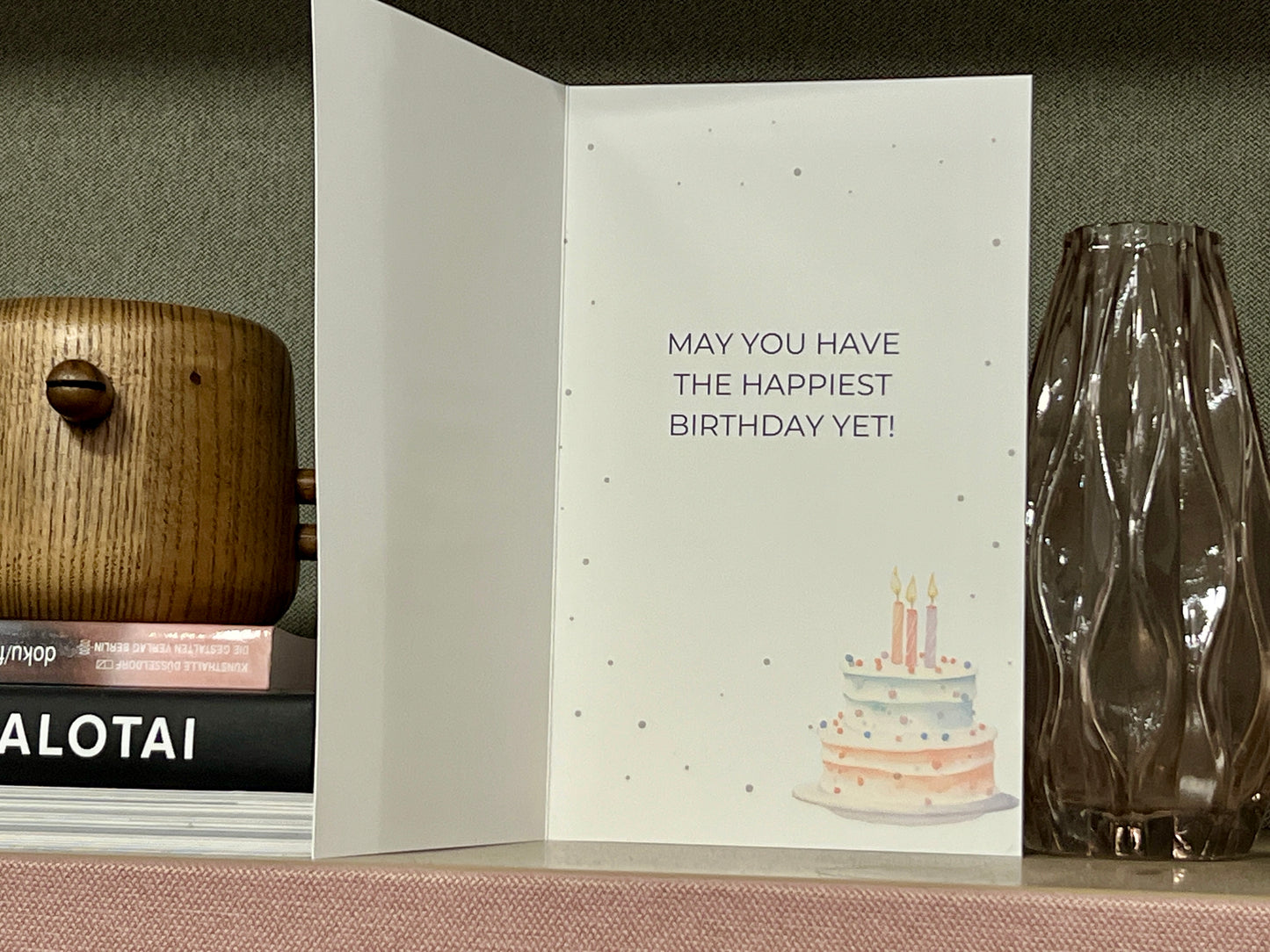 Scrumptious Sparkle Cake Birthday Card