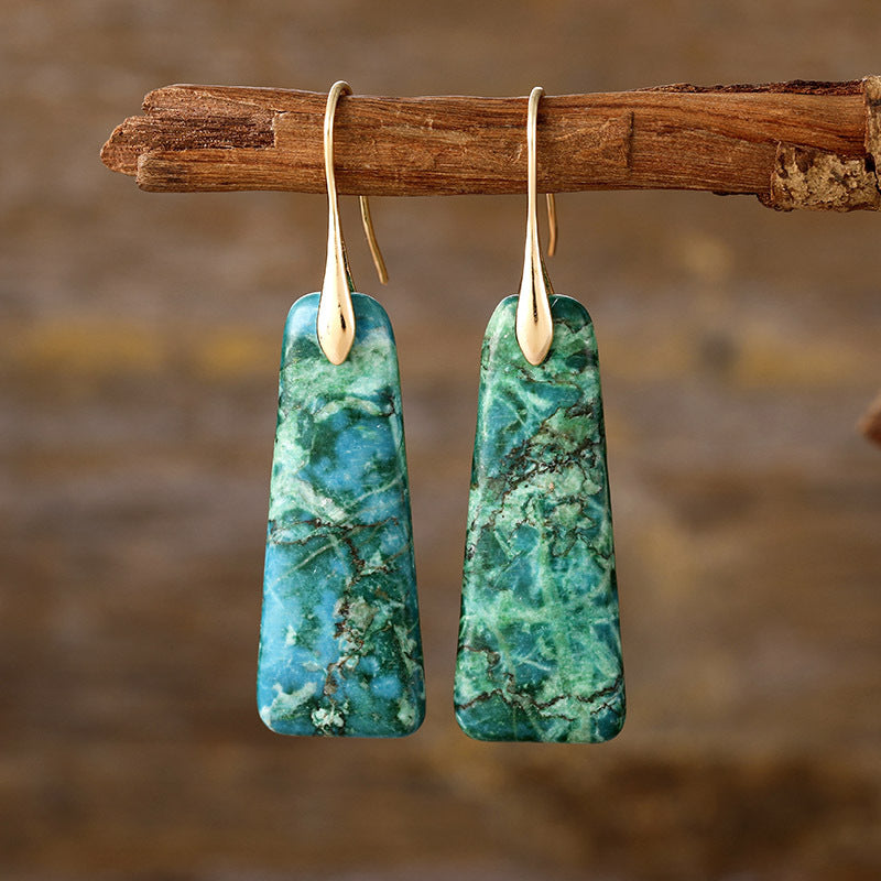 Natural Earth Stone Earrings