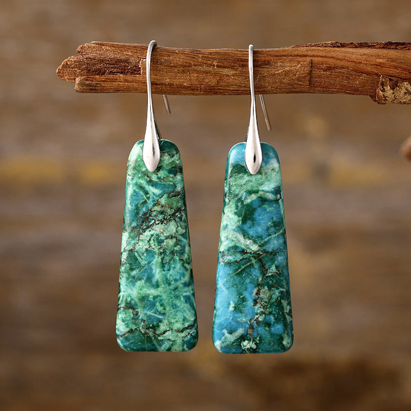 Natural Earth Stone Earrings