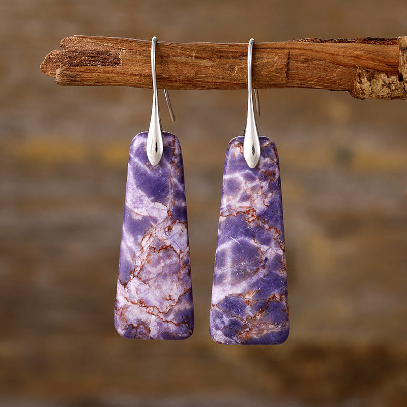 Natural Earth Stone Earrings