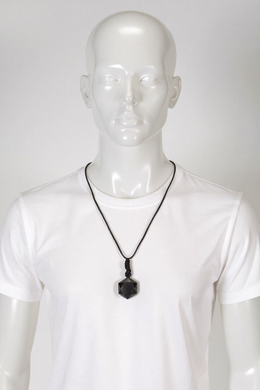 Onyx Hexagonal Pendant