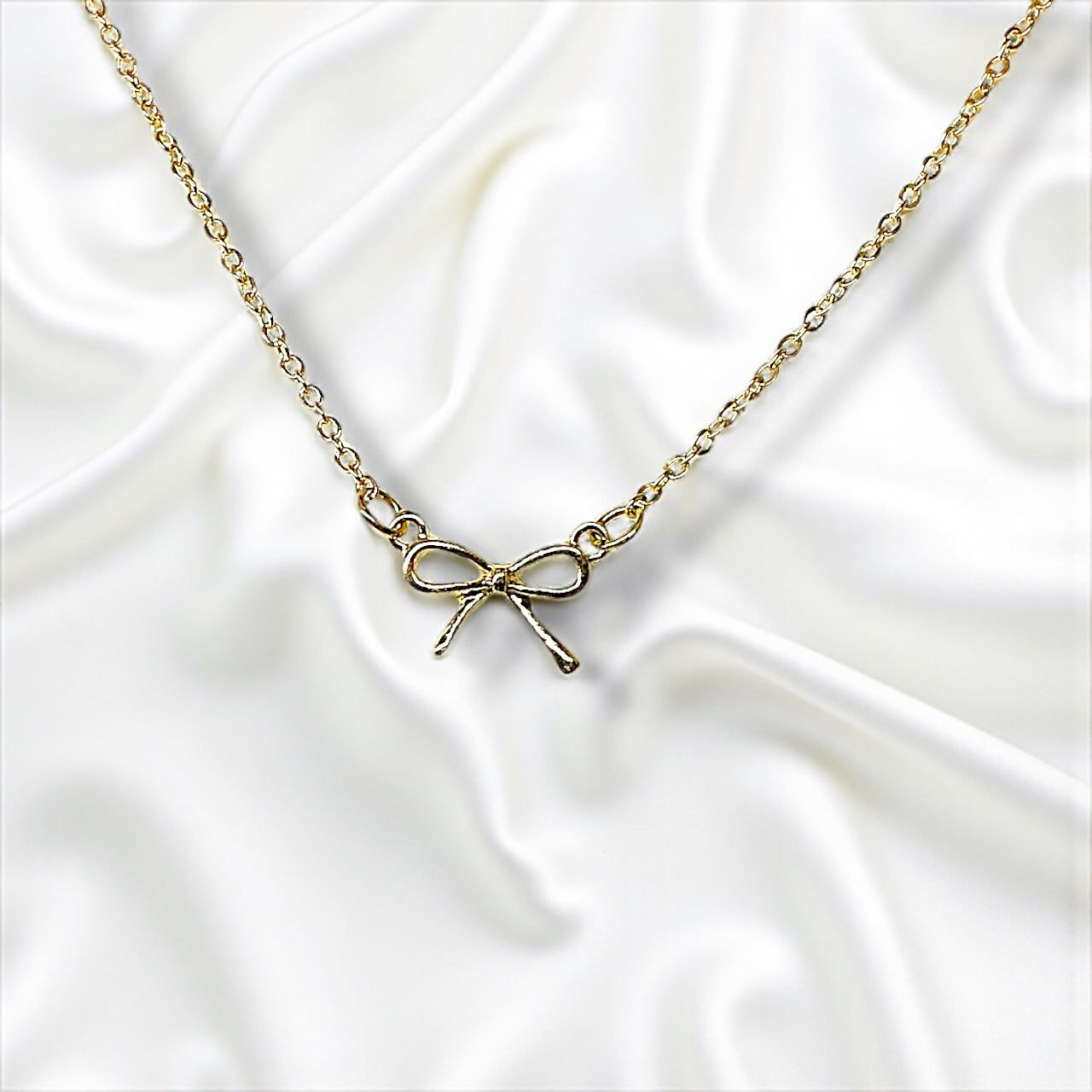 Golden Bowtie Necklace