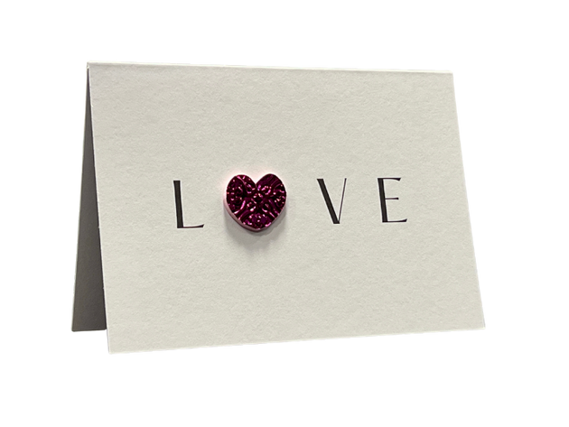 3D Heart LOVE Mini Card