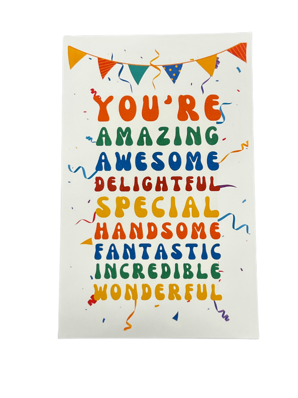 YOU'RE AMAZING Birthday Card
