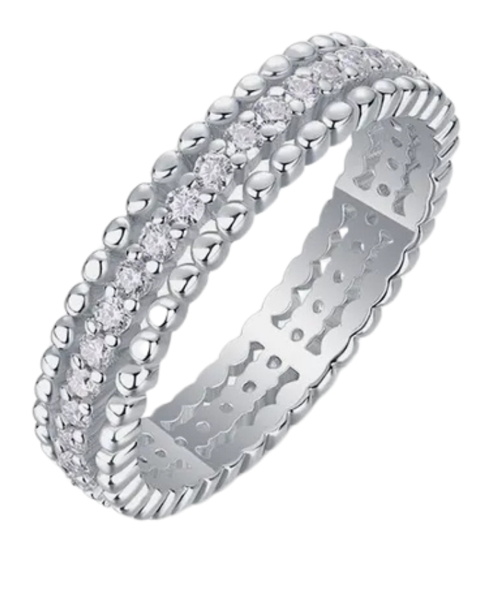 The Celestial Halo Moissanite Ring