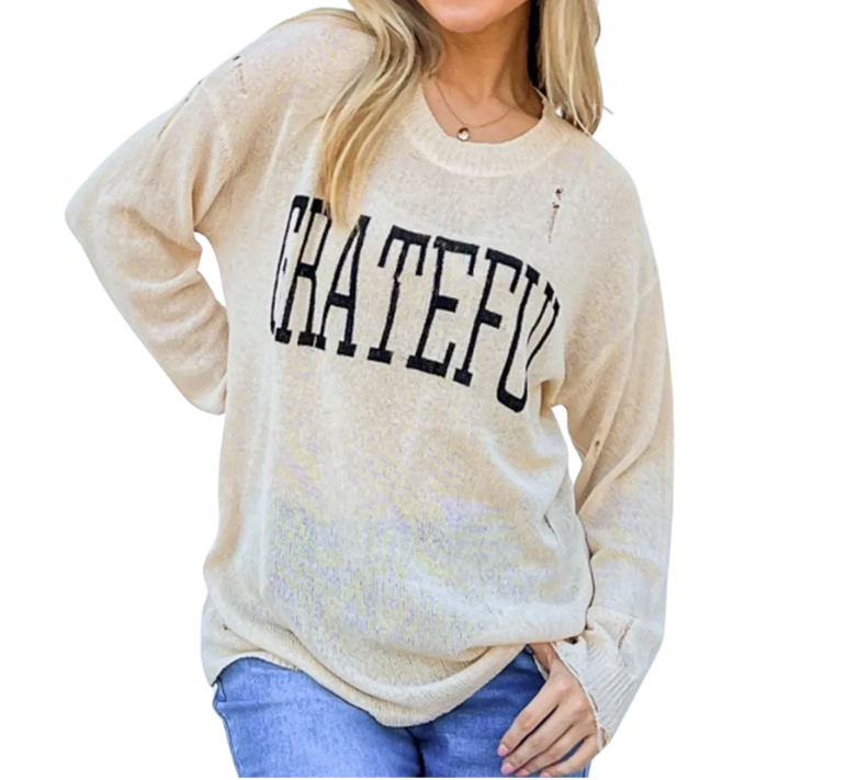 The GRATEFUL Long Sleeve Knit Shirt