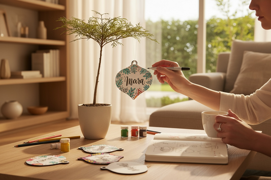 Wooden Ornaments (Blank), 12 pcs.