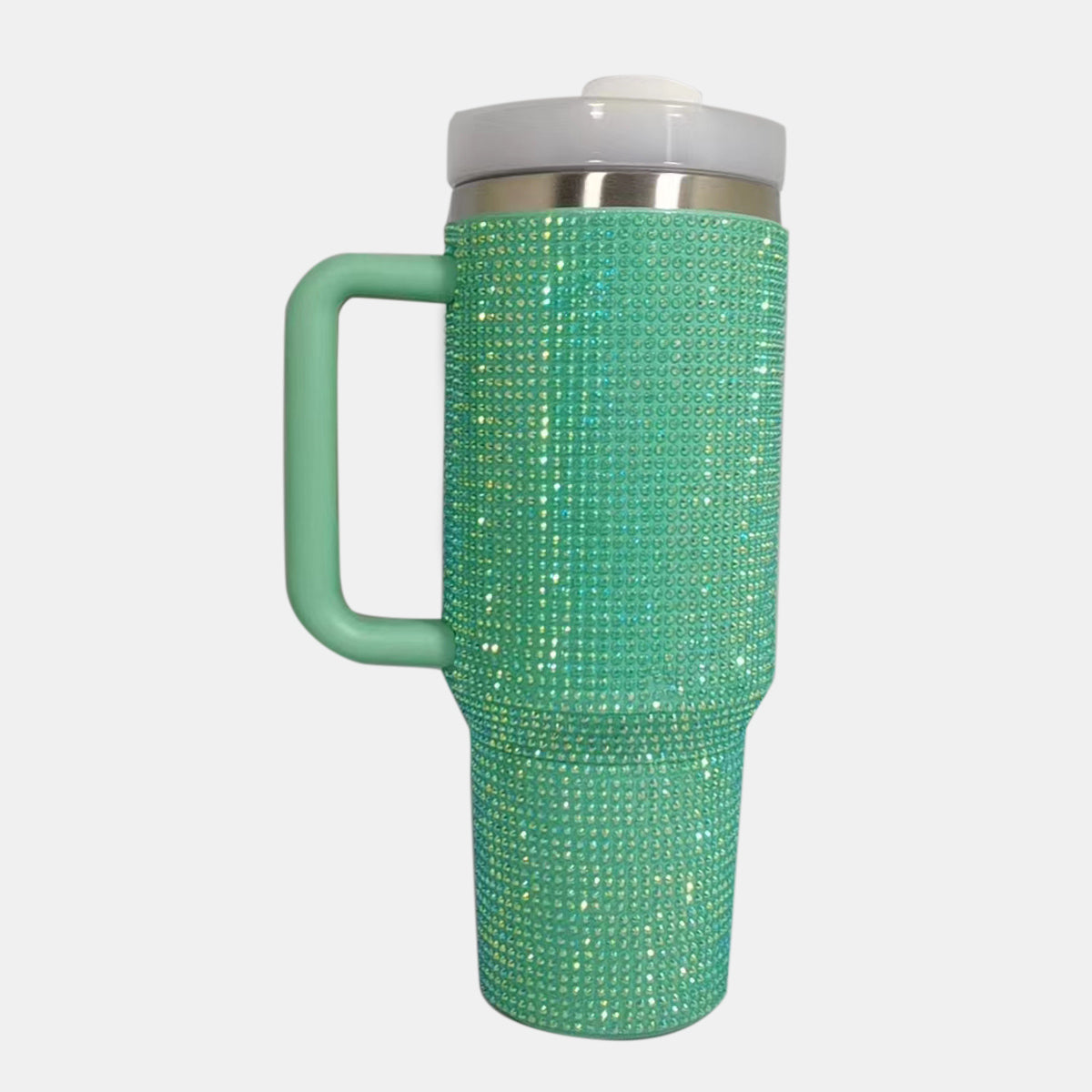 The Glitzy Rhinestone Tumbler with Straw