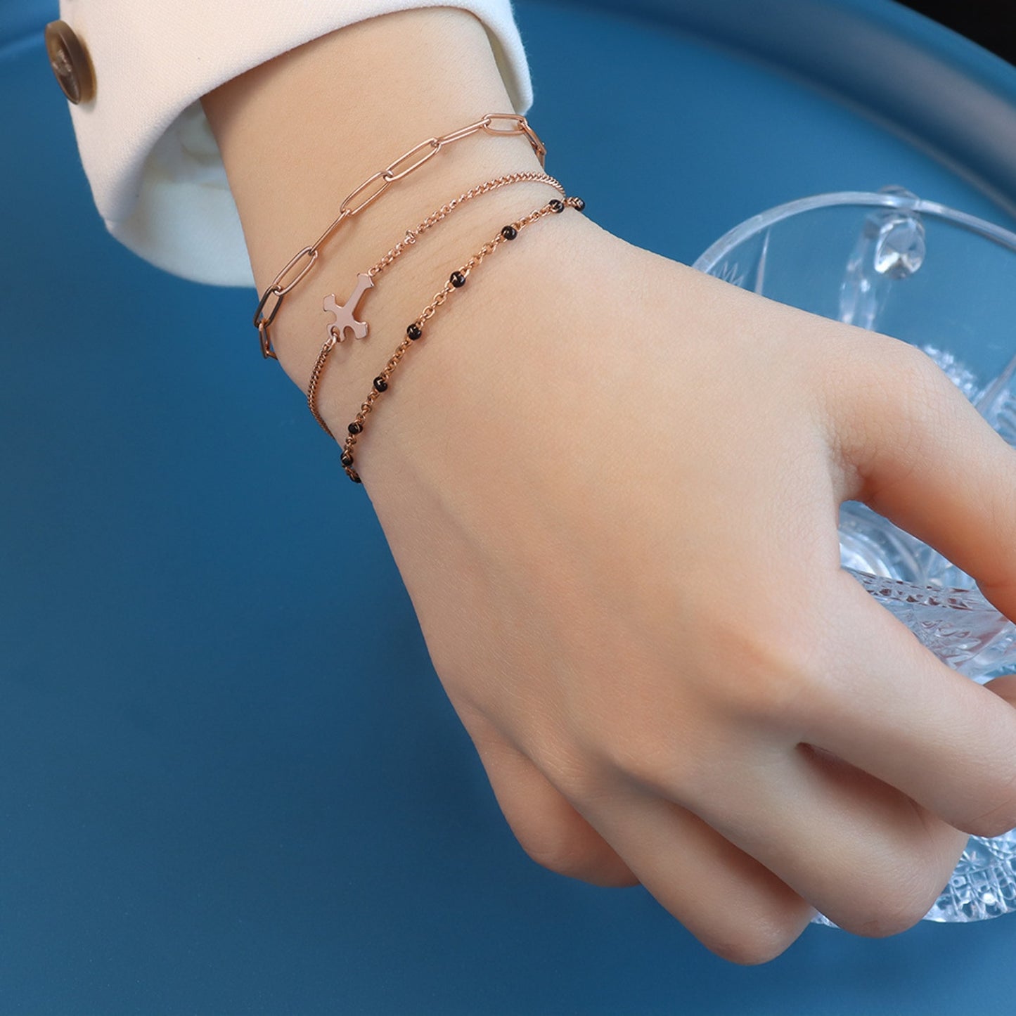 The Gold Triple-layer Bracelet