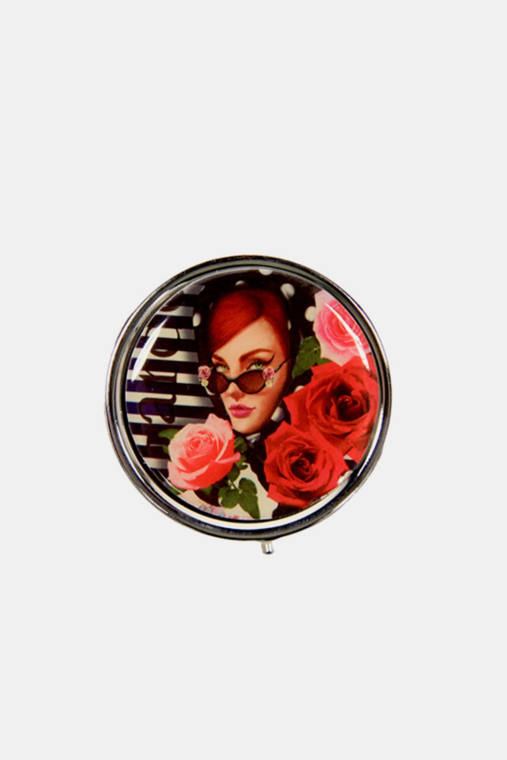 Nicole Lee® Metallic Circular Large Pill Case