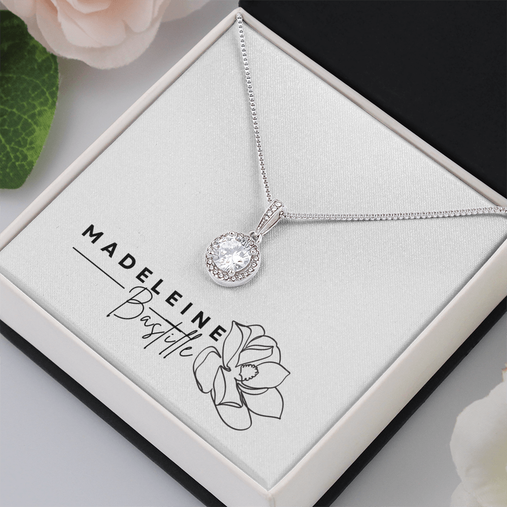The Halo Solitaire Pendant Necklace