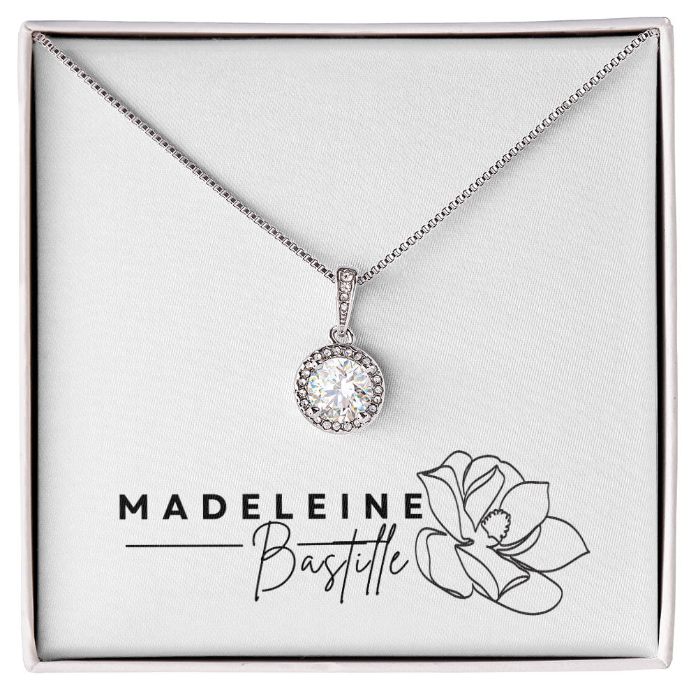 The Halo Solitaire Pendant Necklace