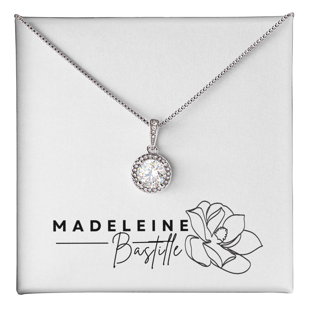 The Halo Solitaire Pendant Necklace