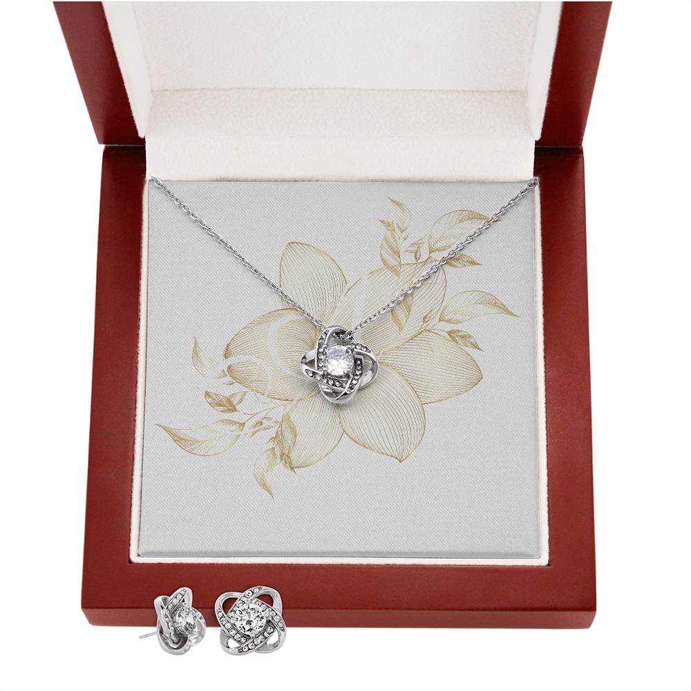 The Eternal Love Knot Earring & Necklace Set