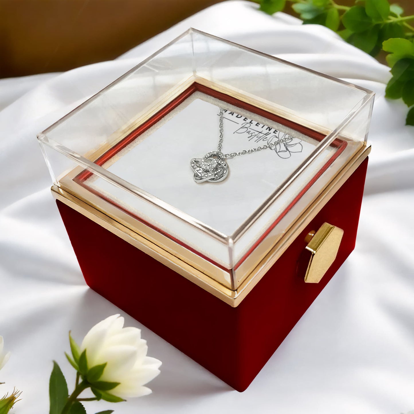 The Eternal Love Pendant & Rose Gift Set