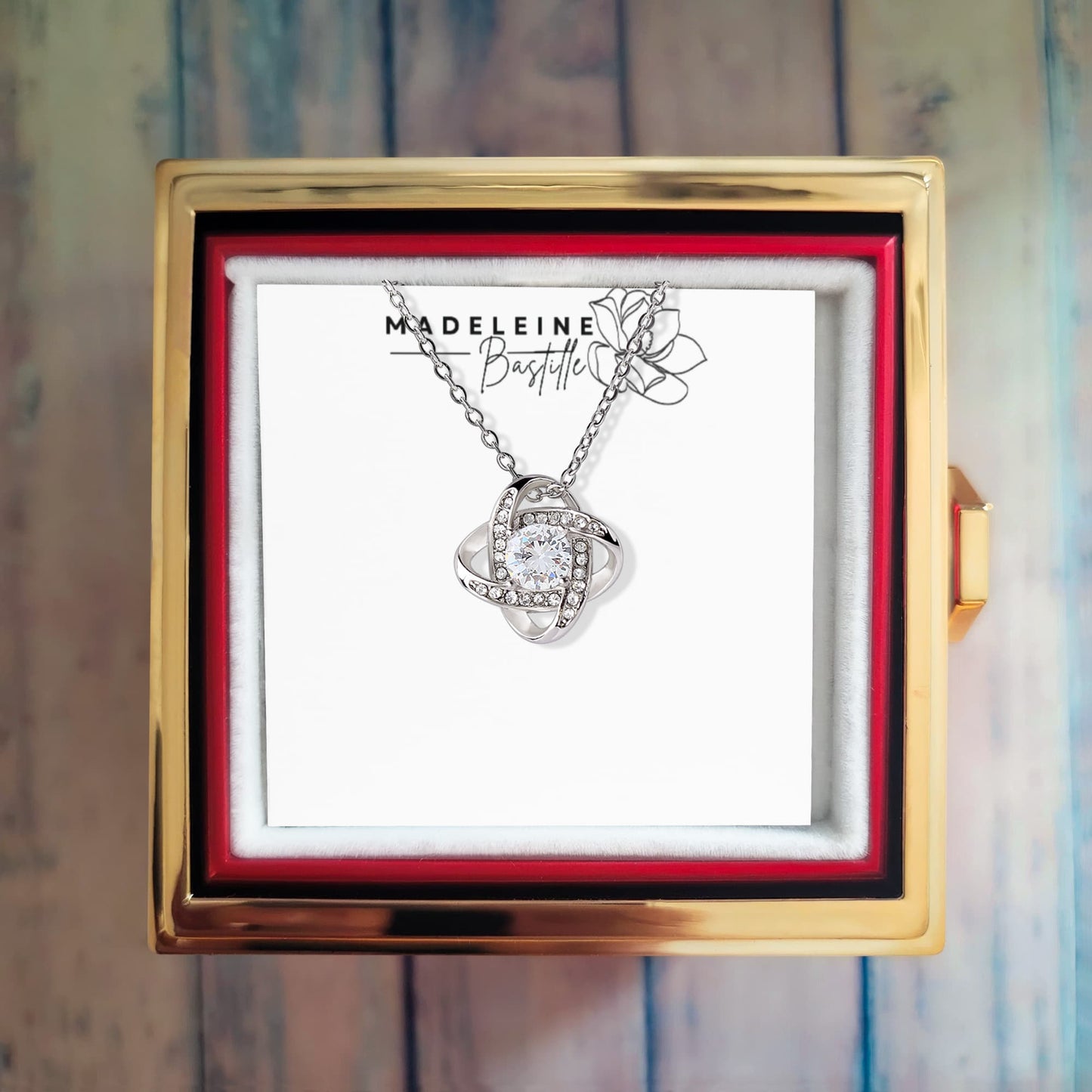 The Eternal Love Pendant & Rose Gift Set