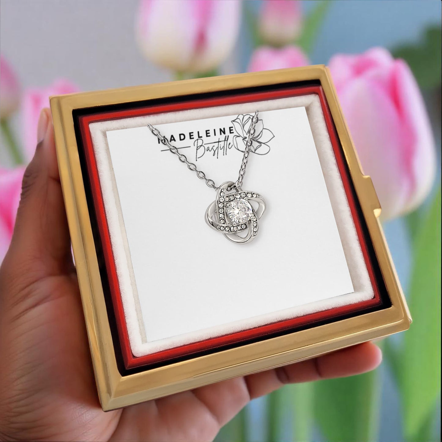 The Eternal Love Pendant & Rose Gift Set