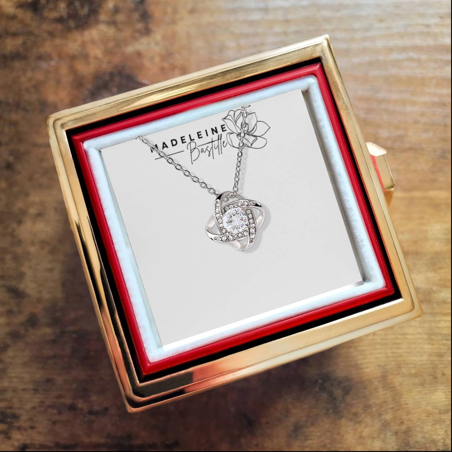 The Eternal Love Pendant & Rose Gift Set
