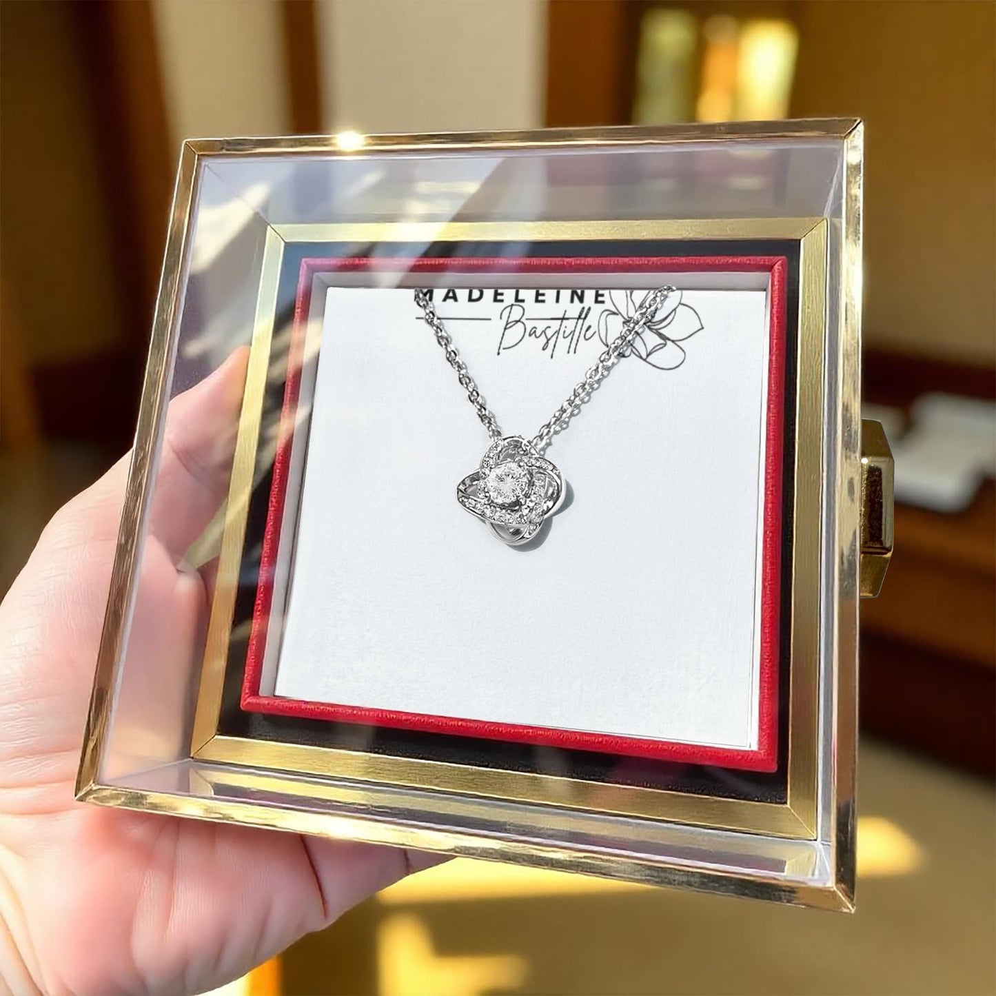The Eternal Love Pendant & Rose Gift Set