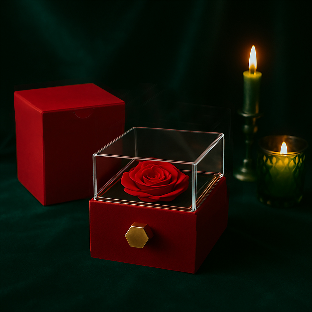 The Eternal Love Pendant & Rose Gift Set