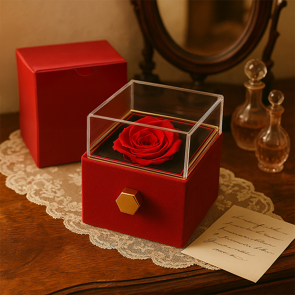The Eternal Love Pendant & Rose Gift Set