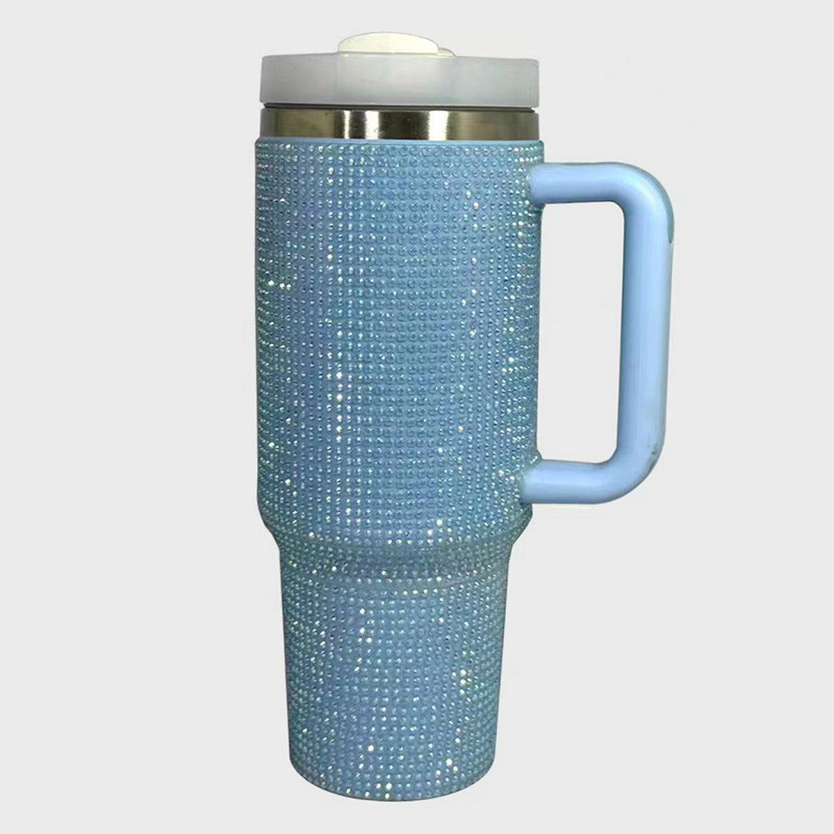 The Glitzy Rhinestone Tumbler with Straw