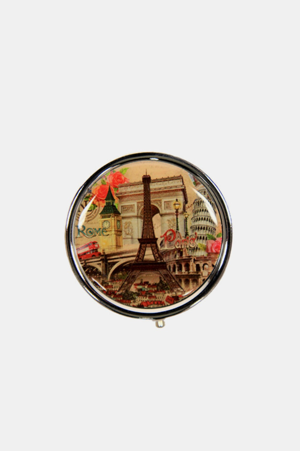 Nicole Lee® Metallic Circular Large Pill Case