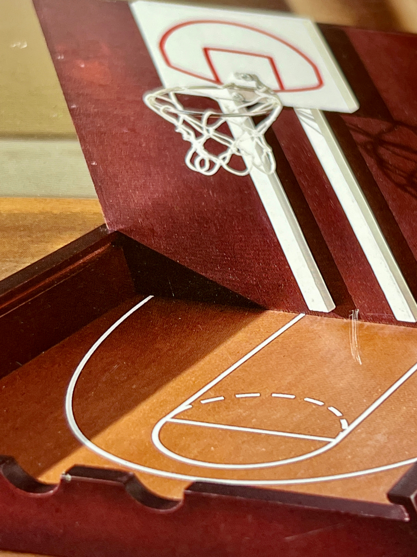 Wooden Tabletop Basketball Game