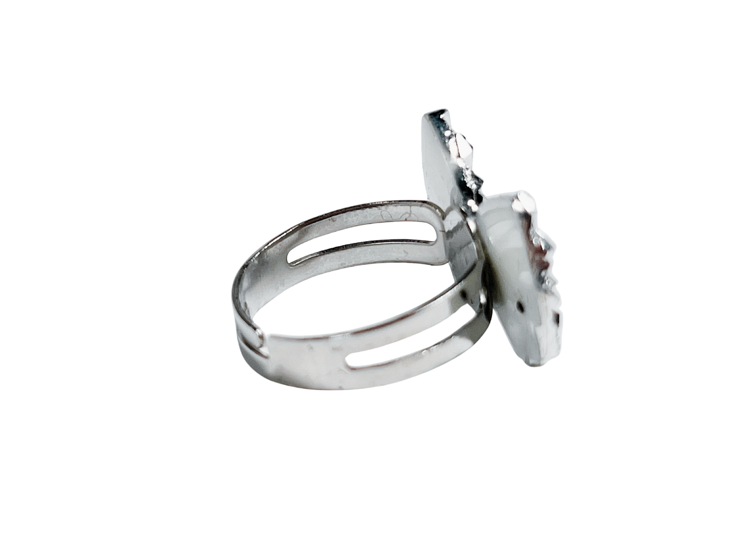 Sparkling Bowtie/Heart Rings Set