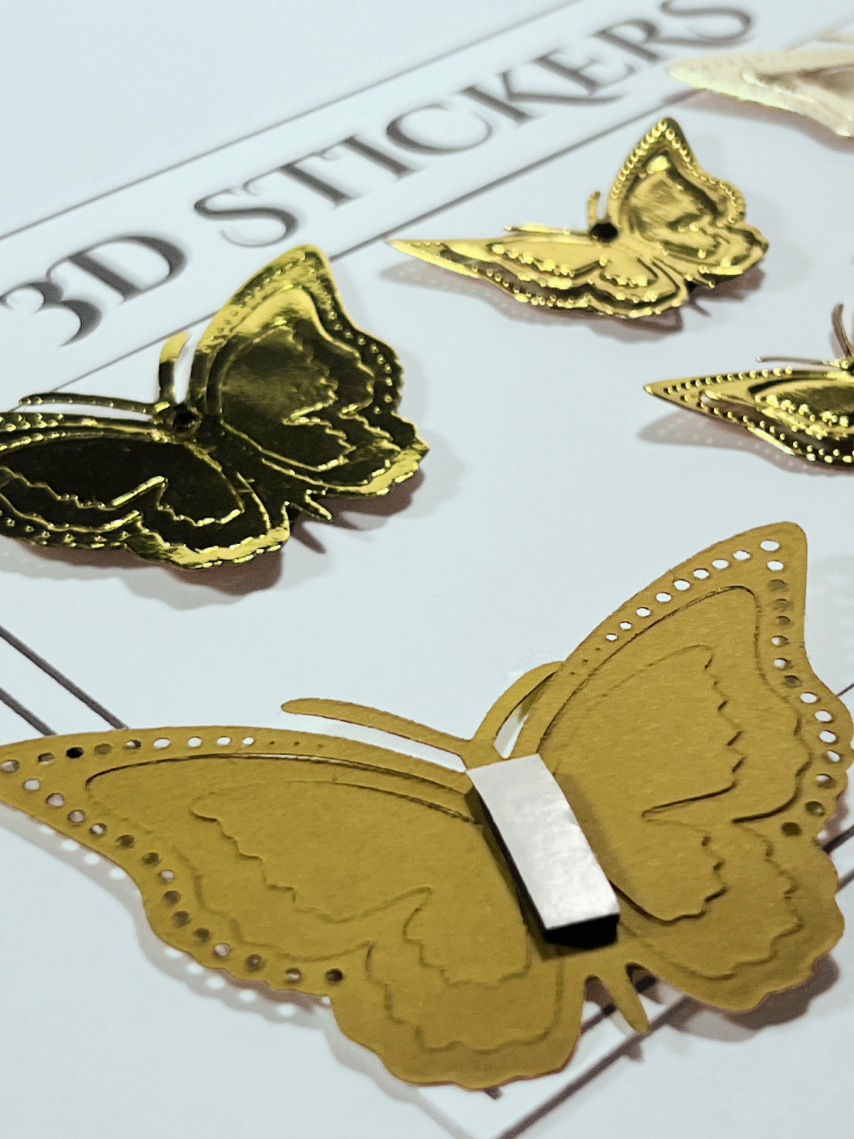 3D Stickers - Butterflies, 6 pcs.