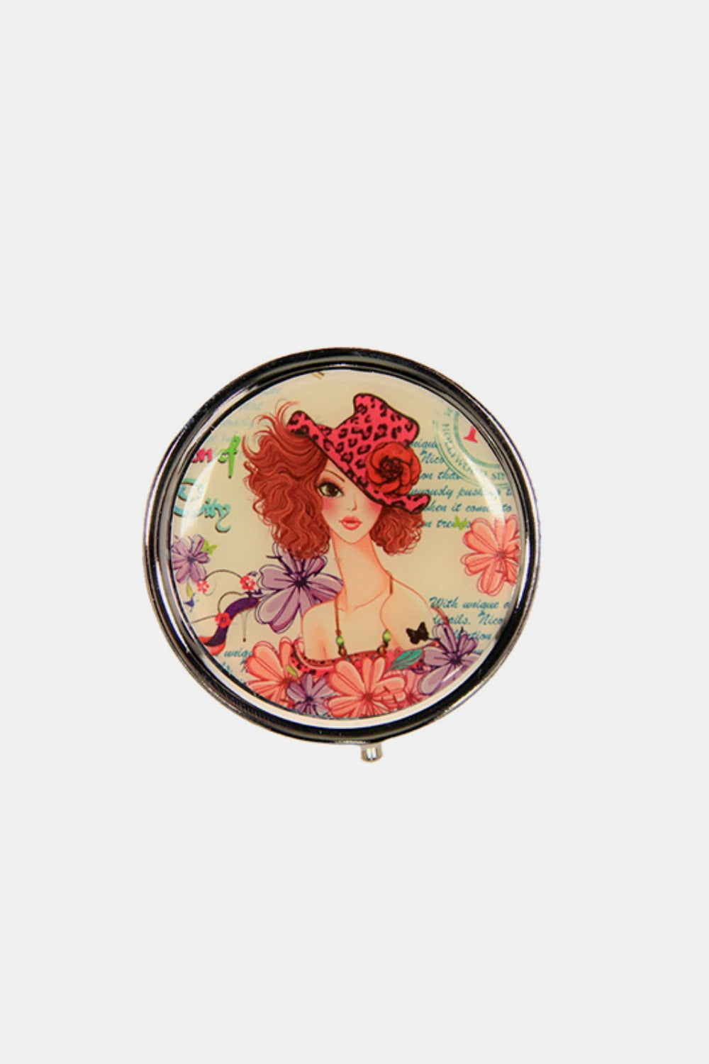 Nicole Lee® Metallic Circular Large Pill Case