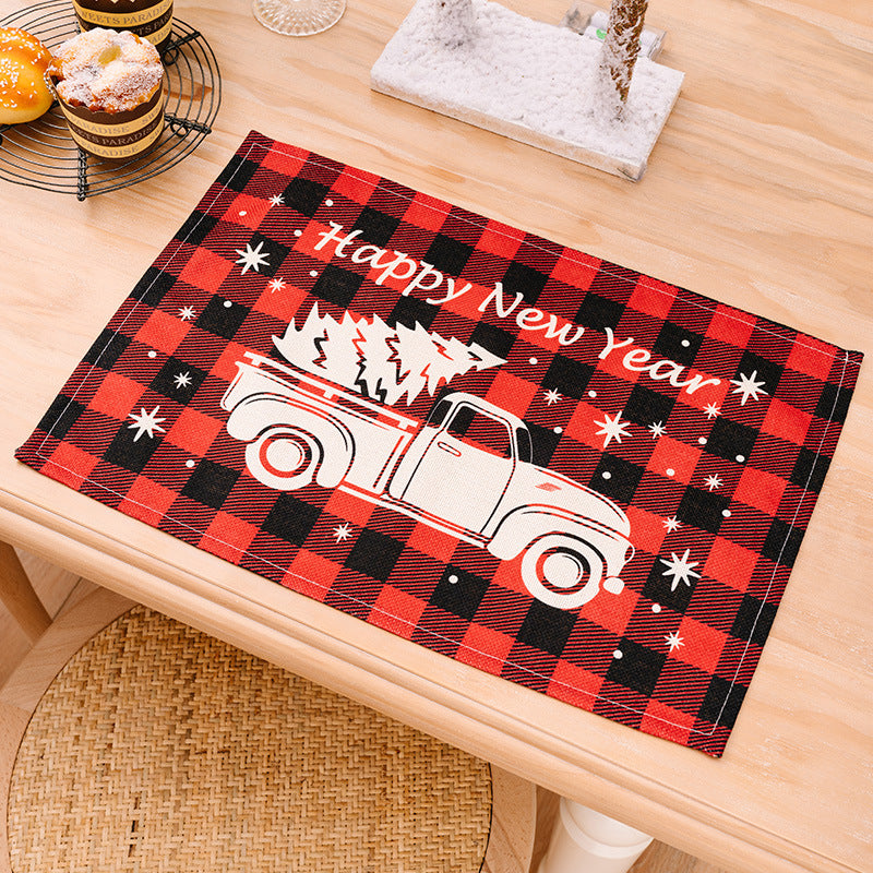 Plaid Holiday Placemats, 2 pieces
