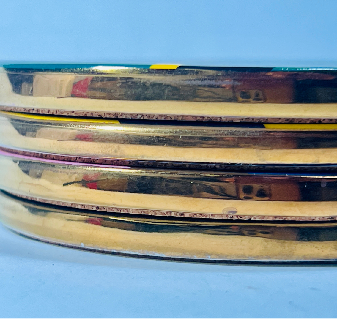 Abstract Art Ceramic Coasters, 4 pcs.