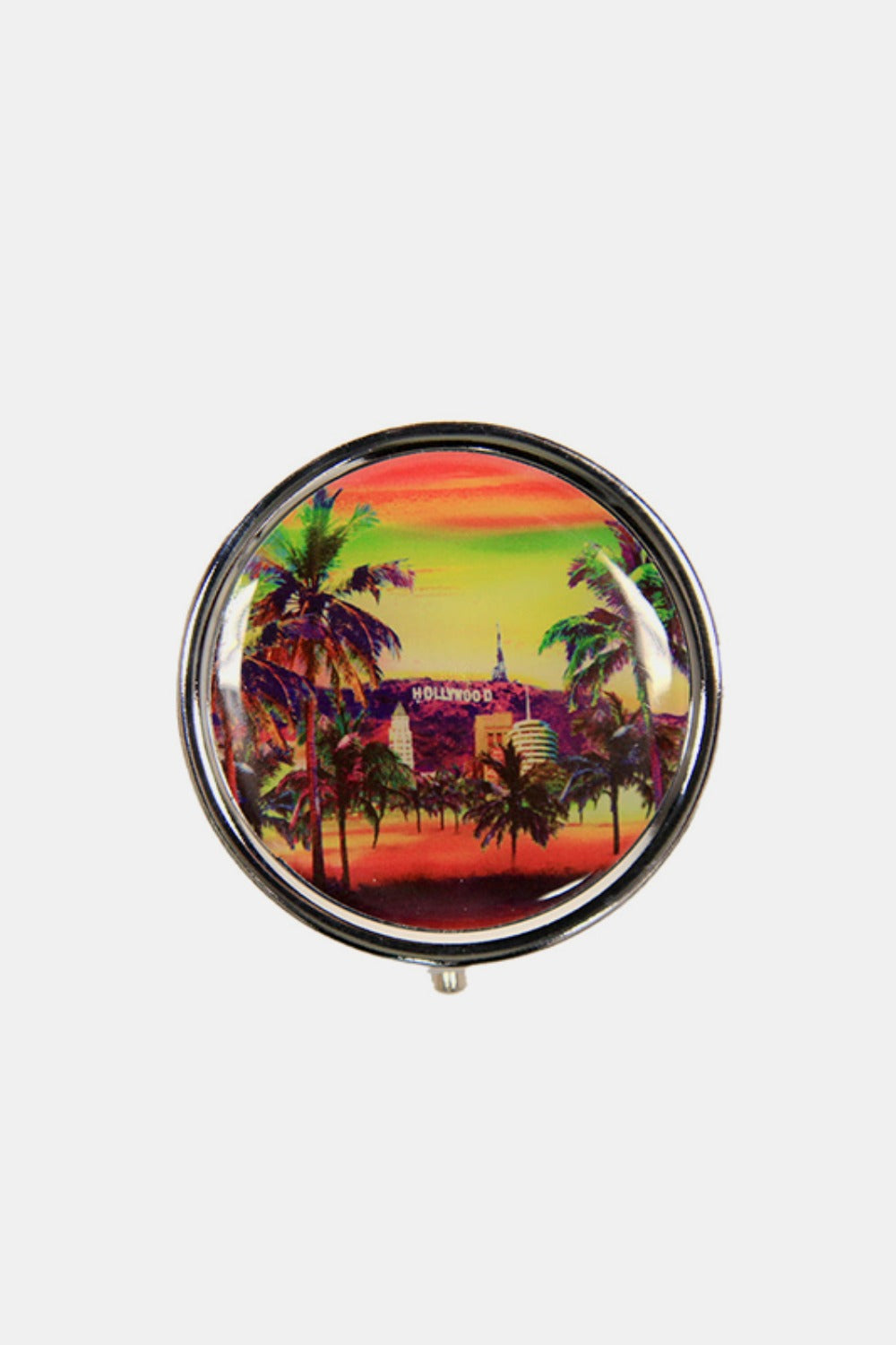 Nicole Lee® Metallic Circular Large Pill Case