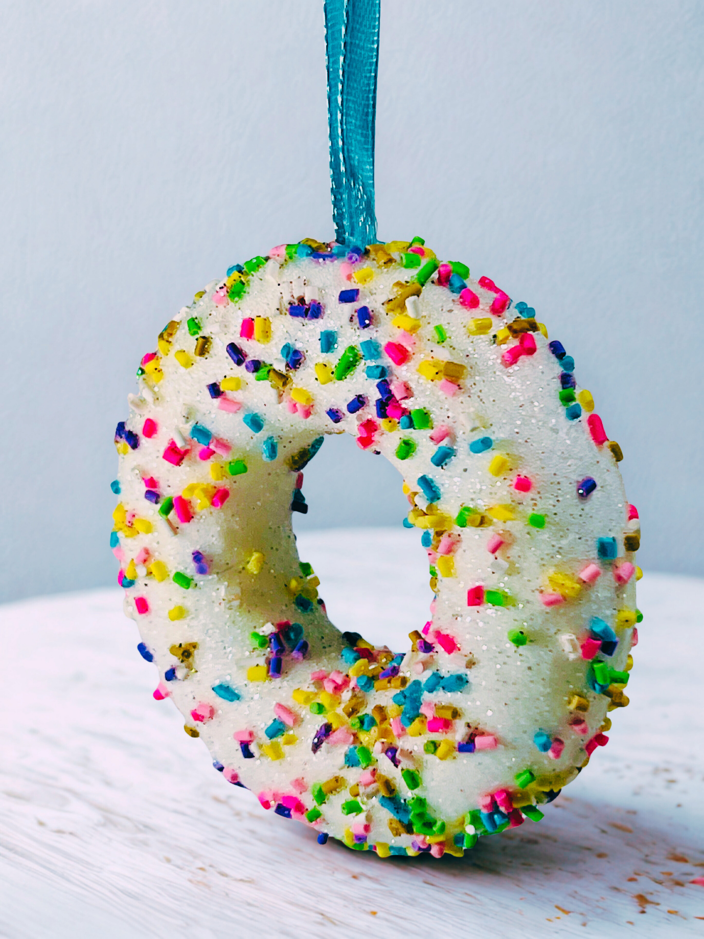 Sprinkle Doughnut Ornament