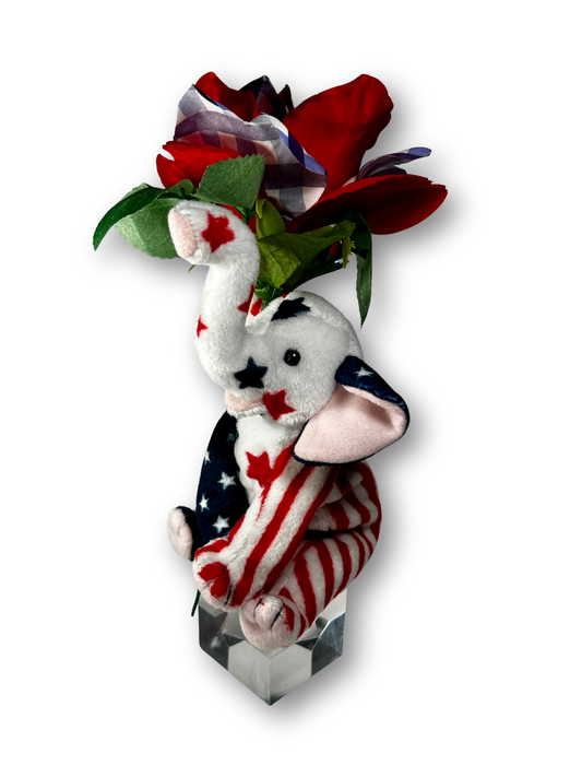 Stars & Stripes Elephant Plushie Gift Set