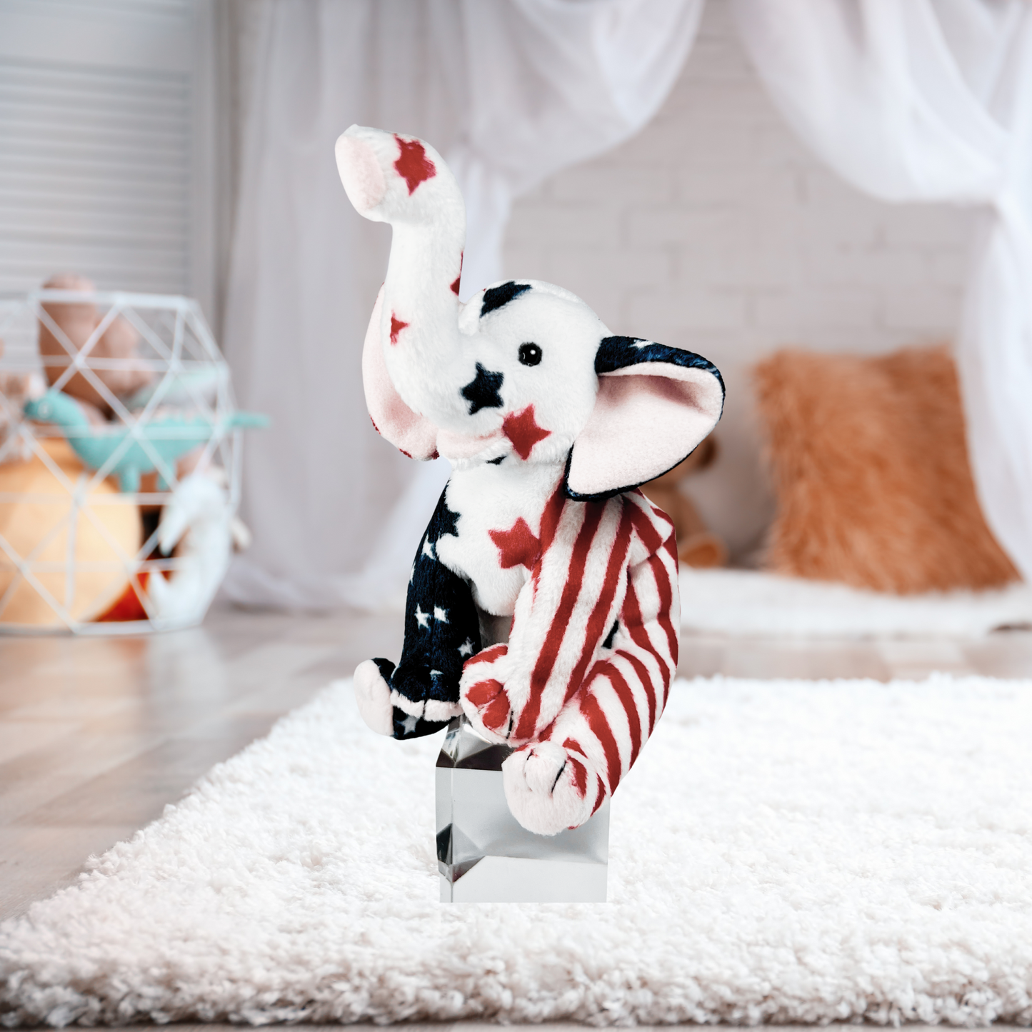 Stars & Stripes Elephant Plushie Gift Set