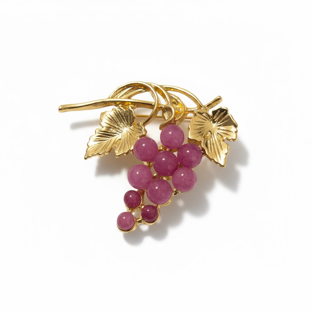 Napa Vineyard Grape Brooches