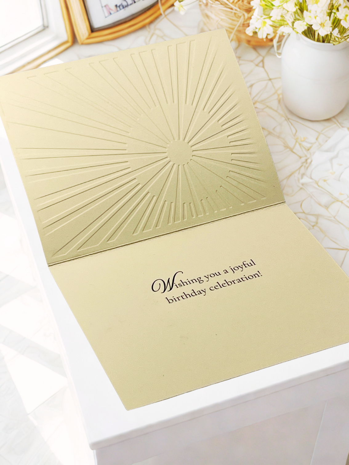 HAPPY BIRTHDAY Sparkle Gold Card